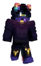 ebony and revolver Minecraft skin — Classic model — first worn by CrKD240