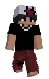 HarizinBW's Minecraft skin wearing the Menace cape