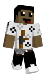 black and shingle fawn Minecraft skin — Classic model — first worn by uderzenie