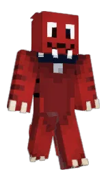 black and mexican red Minecraft skin — Classic model