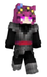 Monito144uwu's Minecraft skin wearing the Twisted cape