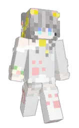 white and gallery Minecraft skin — Slim model
