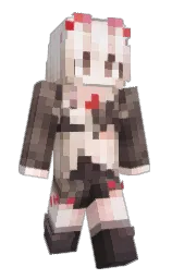 hint of red and fantasy Minecraft skin — Classic model — first worn by Pluto_xzc