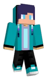 bondi blue and jacarta Minecraft skin — Classic model — first worn by Lavi9112