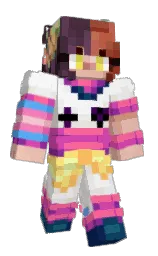 alabaster and cerise Minecraft skin — Classic model