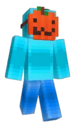 cerulean and cyan / aqua Minecraft skin — Classic model — first worn by ViggoRL