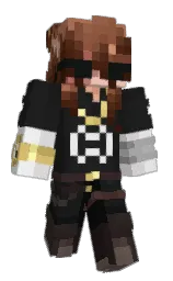 mine shaft and cod gray Minecraft skin — Classic model