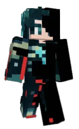 black and black pearl Minecraft skin — Classic model — first worn by VarkDani