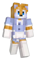 cold purple and bianca Minecraft skin — Classic model