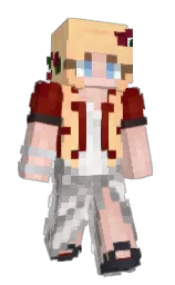 cream brulee and peach orange Minecraft skin — Slim model — first worn by Berrand