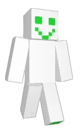 white and malachite Minecraft skin — Classic model