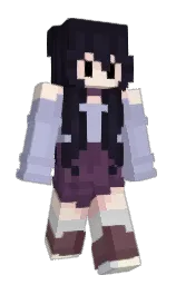 velvetofstars's Minecraft skin wearing the Aurora cape