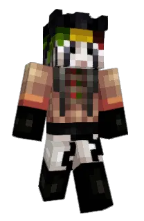 Front of BlouShe's skin