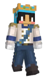 soft amber and pickled bluewood Minecraft skin — Slim model — first worn by CrystalIscool123