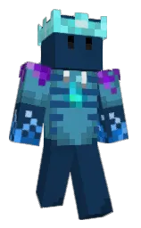 blue zodiac and steel blue Minecraft skin — Classic model