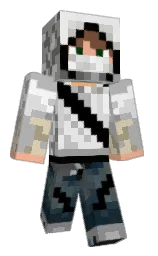 white and shingle fawn Minecraft skin — Classic model — first worn by 7viK