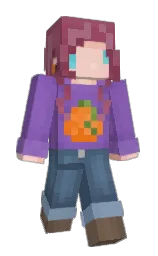 deluge and black Minecraft skin — Slim model — first worn by Hoodie_Ferret