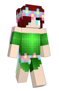 Front of RainbowGreen's skin
