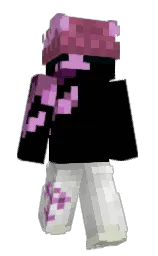 black and gray nickel Minecraft skin — Slim model