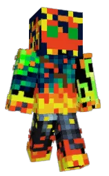 black and midnight Minecraft skin — Classic model