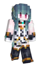blue bayoux and ebony clay Minecraft skin — Slim model