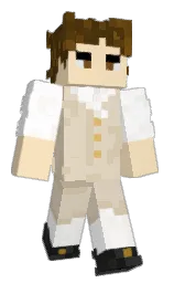 white and dairy cream Minecraft skin — Classic model — first worn by Sharkamr