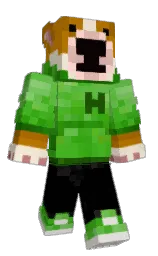 black and pirate gold Minecraft skin — Classic model — first worn by HarucitoOLG