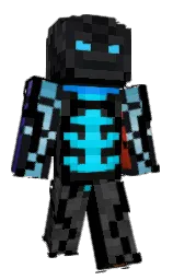 black and woodsmoke Minecraft skin — Classic model