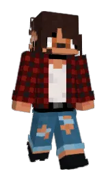 mahogany and eclipse Minecraft skin — Slim model — first worn by P3GCM