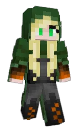 everglade and mallard Minecraft skin — Slim model — first worn by BlindWolfieYT