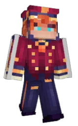 silver and disco Minecraft skin — Slim model