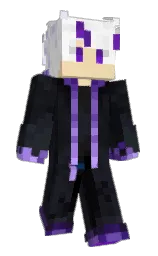 AZR_67's Minecraft skin wearing the Purple Heart cape