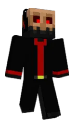 black and cod gray Minecraft skin — Classic model