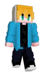 curious blue and ebony Minecraft skin — Slim model — first worn by AbstactLight