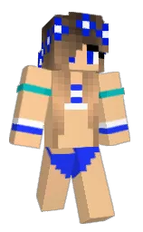 corvette and blue ribbon Minecraft skin — Classic model — first worn by Bekin1991