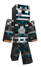 mine shaft and blue whale Minecraft skin — Classic model — first worn by cfxwa