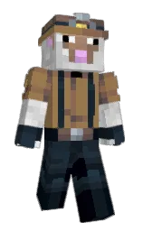 Mc_Moleman's Minecraft skin wearing the Pan cape