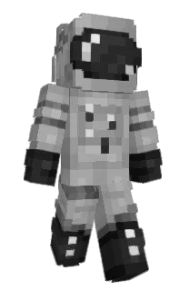 Front of qstronaut's skin