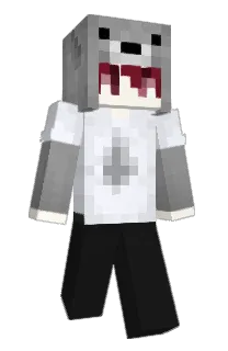 Front of Drevy's skin
