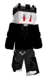 black and gray suit Minecraft skin — Classic model — first worn by SteaveVario