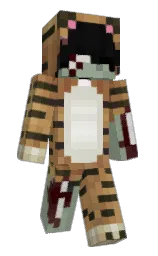 1Kxchiq's Minecraft skin wearing the Pan cape