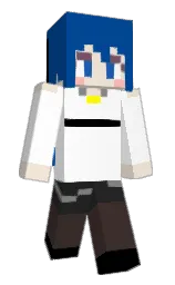 white and congress blue Minecraft skin — Slim model — first worn by stay_mc_games