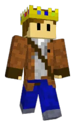 dark ebony and golden sand Minecraft skin — Classic model — first worn by theCyberknife