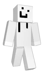 white and concrete Minecraft skin — Classic model