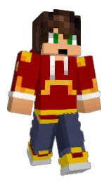 red berry and oxford blue Minecraft skin — Classic model — first worn by IamHero_