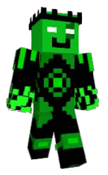 black and malachite Minecraft skin — Classic model