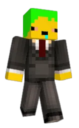 white and harlequin Minecraft skin — Classic model