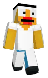 white and golden grass Minecraft skin — Classic model — first worn by loulou6666