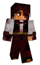 black and sepia black Minecraft skin — Classic model