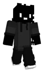 black and cod gray Minecraft skin — Classic model